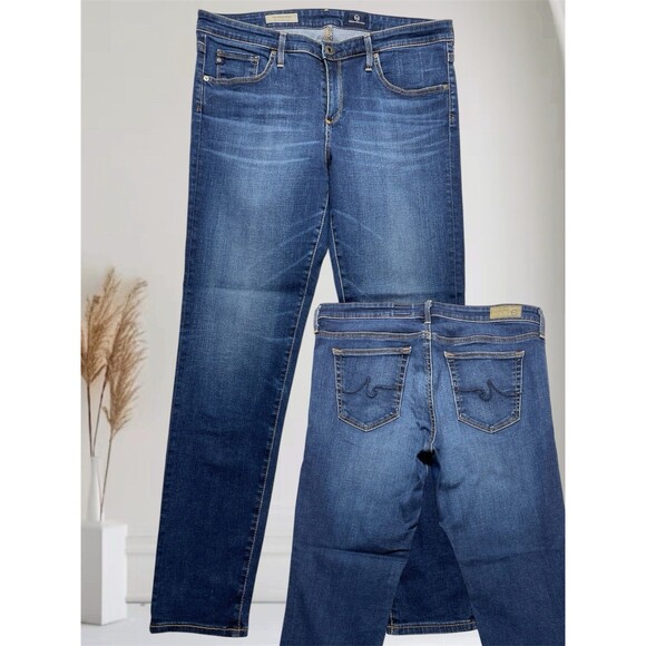 AG Adriano Goldschmied The Stevie Ankle Women's Slim Straight Jeans Size 31R - Picture 1 of 12